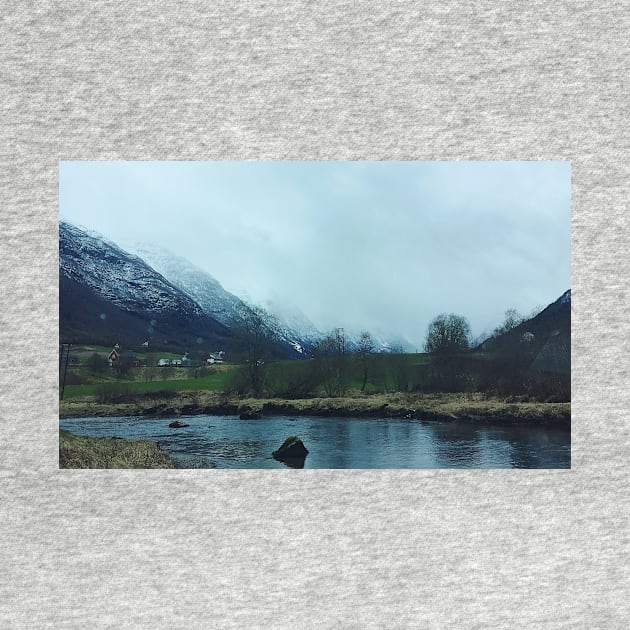 Foggy Norway Mountain Landscape by offdutyplaces